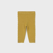 Mayoral Kışlık Kız Bebek Örme Triko Tayt Pantolon Hardal