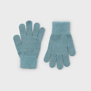 Mayoral Kışlık Kız Kürklü Örme Eldiven Yeşil