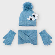 Mayoral Kışlık Kız Örme Atkı Bere Eldiven Üçlü Set Yeşil