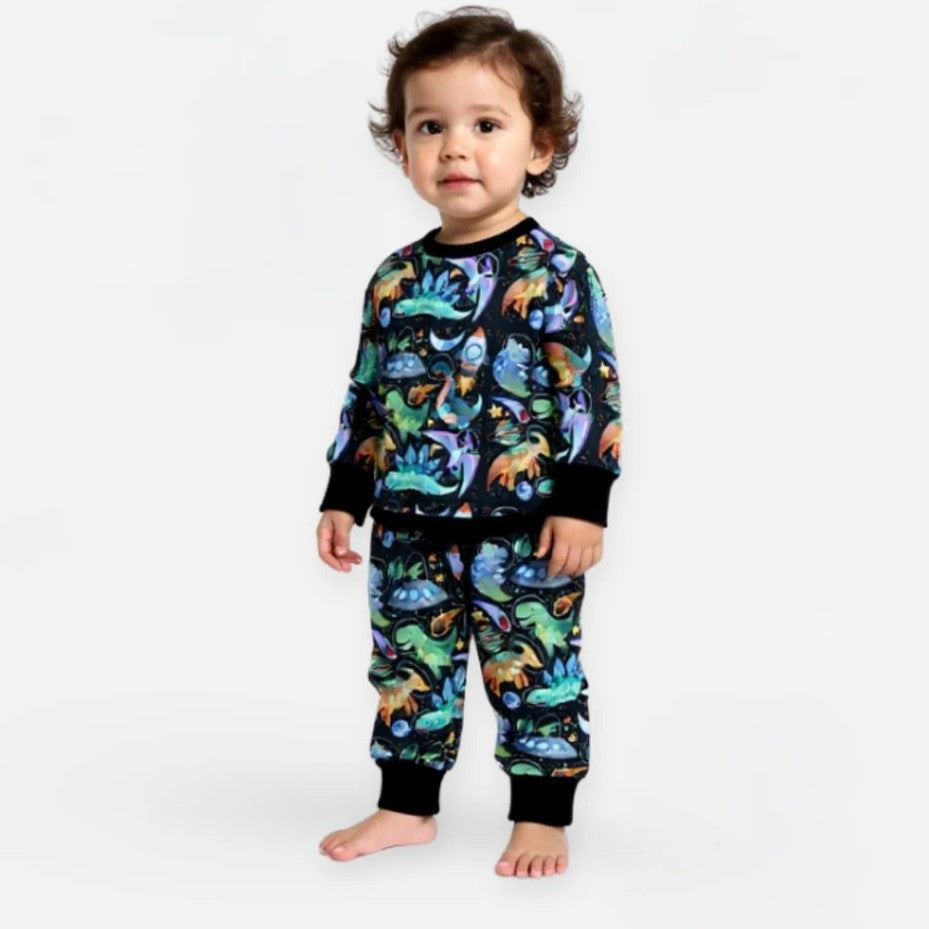 Kidzee Space Dino Pijama Takımı 1.0 Tog Lacivert