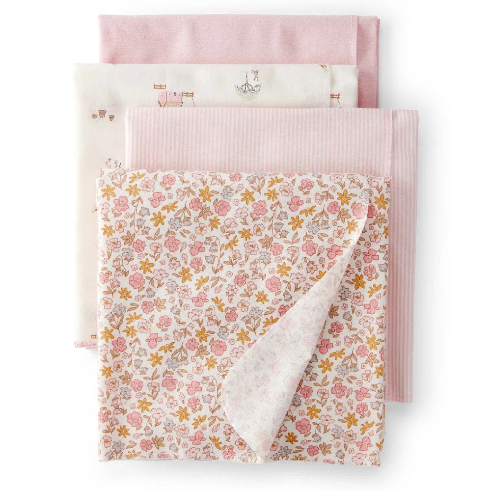 Carter's Kız Bebek 4'lü Battaniye Pembe