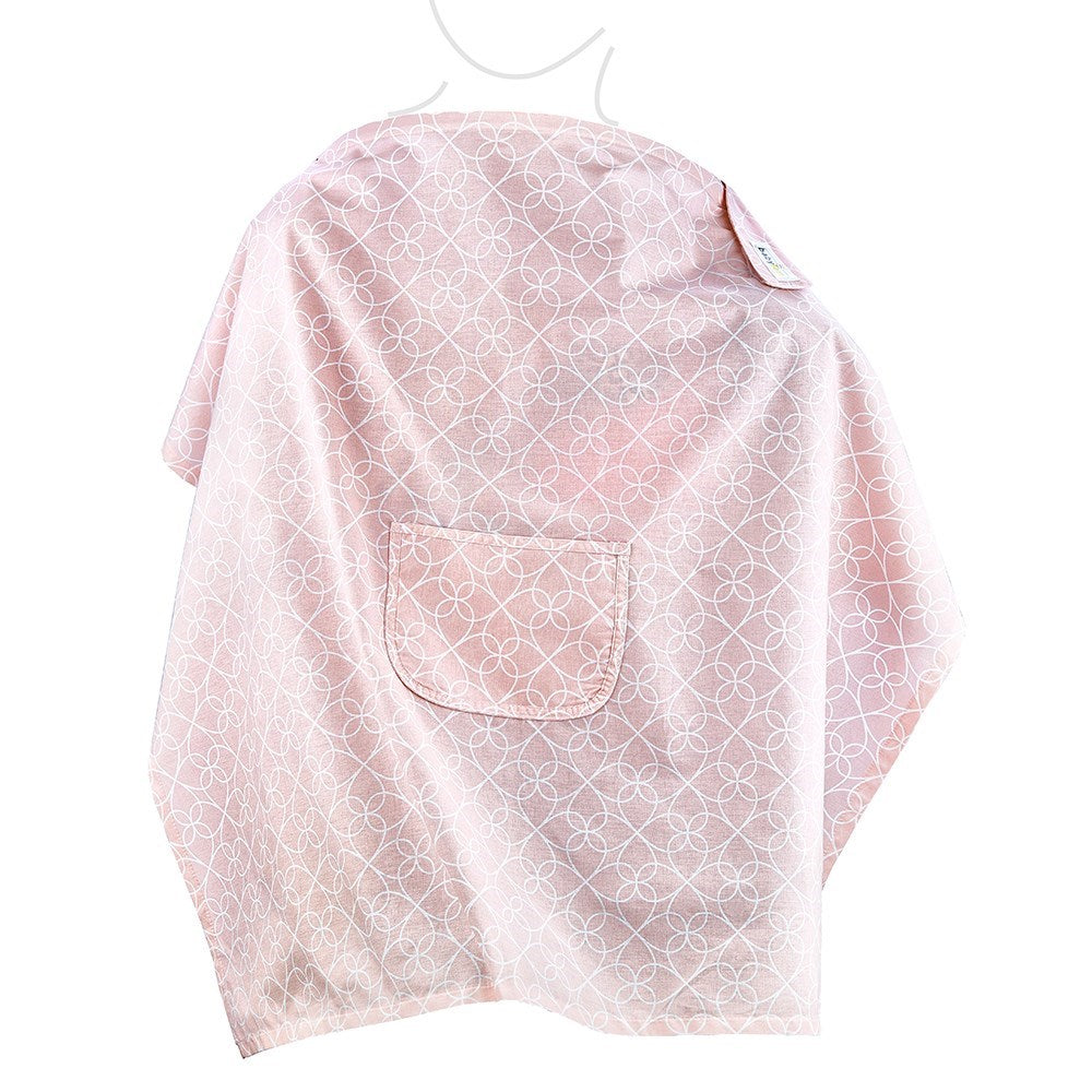 Babyjem Büyük Cepli Anne Emzirme Önlüğü Pembe