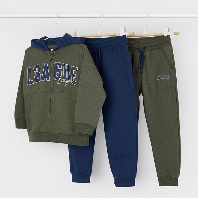 Mayoral Kışlık Erkek Ceket Eşofman Üçlü Set Yeşil