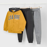 Mayoral Kışlık Erkek Ceket Eşofman Üçlü Set Sarı