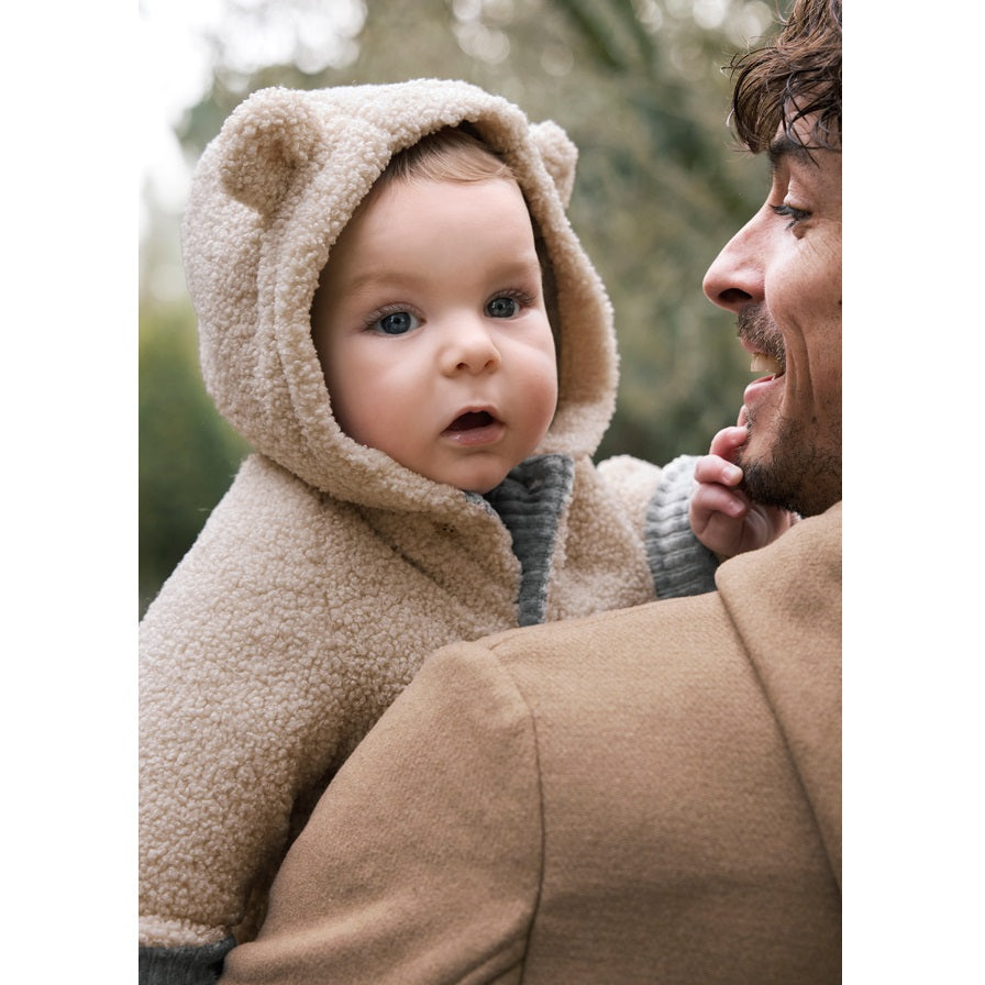 Mayoral Kışlık Erkek Bebek Çift Taraflı Kürklü Kapşonlu Mont Gri