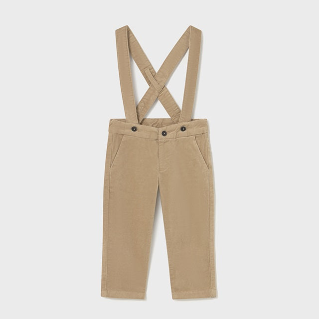 Mayoral Kışlık Erkek Bebek Askılı Pantolon Bej