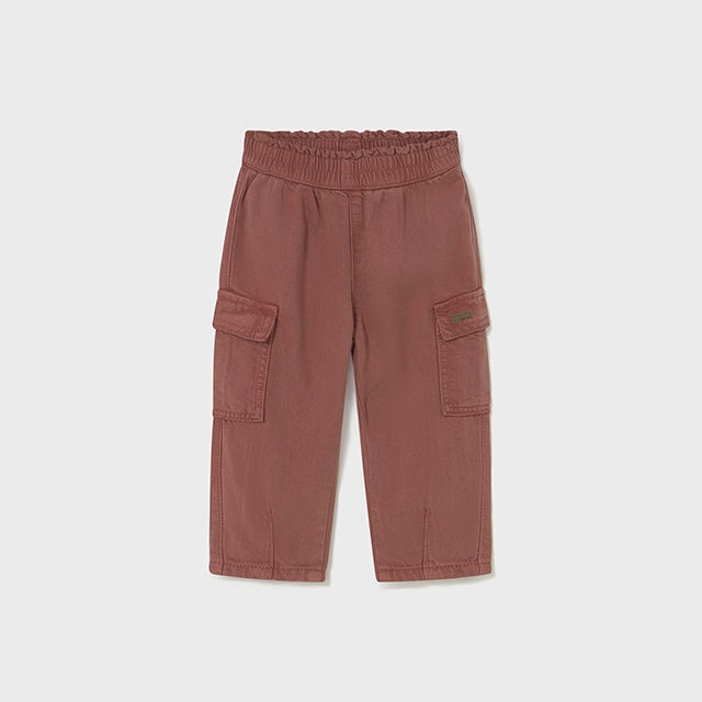 Mayoral Kışlık Kız Bebek Kargo Pantolon Kahverengi