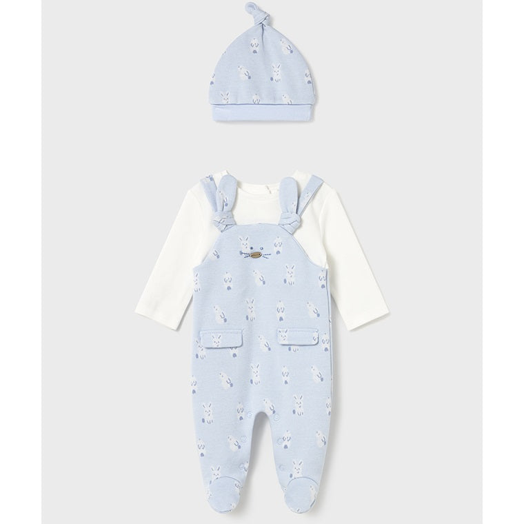 Mayoral Kışlık Erkek Bebek Tulum Bere Set Mavi