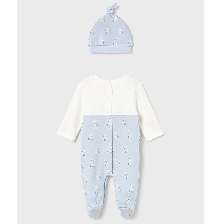 Mayoral Kışlık Erkek Bebek Tulum Bere Set Mavi