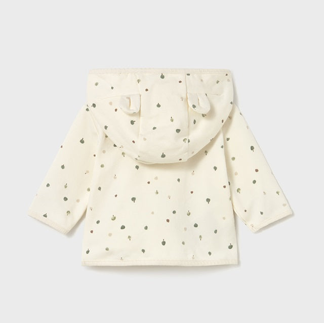 Mayoral Kışlık Kız Bebek Ceket Bluz Eşofman Set Ekru