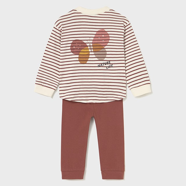 Mayoral Kışlık Kız Bebek Pijama Set Kahverengi