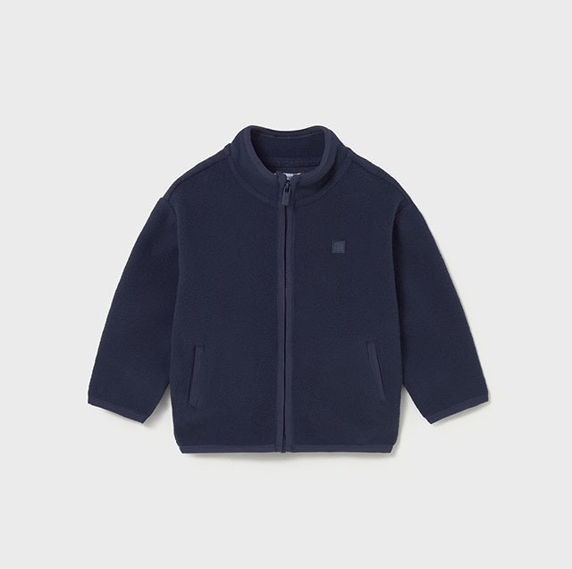 Mayoral Kışlık Erkek Bebek Ceket T-shirt Eşofman Üçlü Set Koyu Mavi