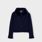 Mayoral Kışlık Kız Örme Hırka Ceket Lacivert