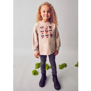 Mayoral Kışlık Kız Sweatshirt Tayt Set Bej