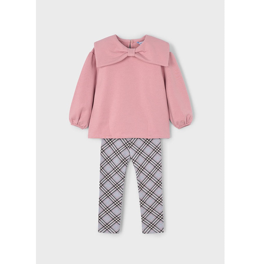 Mayoral Kışlık Kız Sweatshirt Tayt Set Pembe