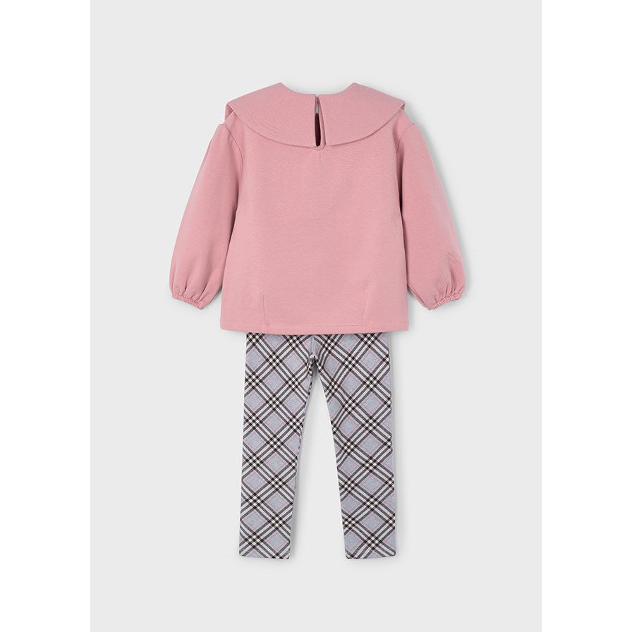 Mayoral Kışlık Kız Sweatshirt Tayt Set Pembe
