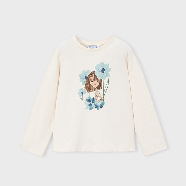 Mayoral Kışlık Kız Uzun Kol T-shirt Tayt Üçlü Set Yeşil