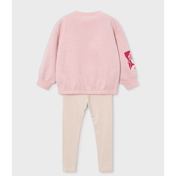 Mayoral Kışlık Kız Sweatshirt Tayt Set Pembe