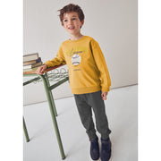 Mayoral Kışlık Erkek Sweatshirt Eşofman Set Sarı