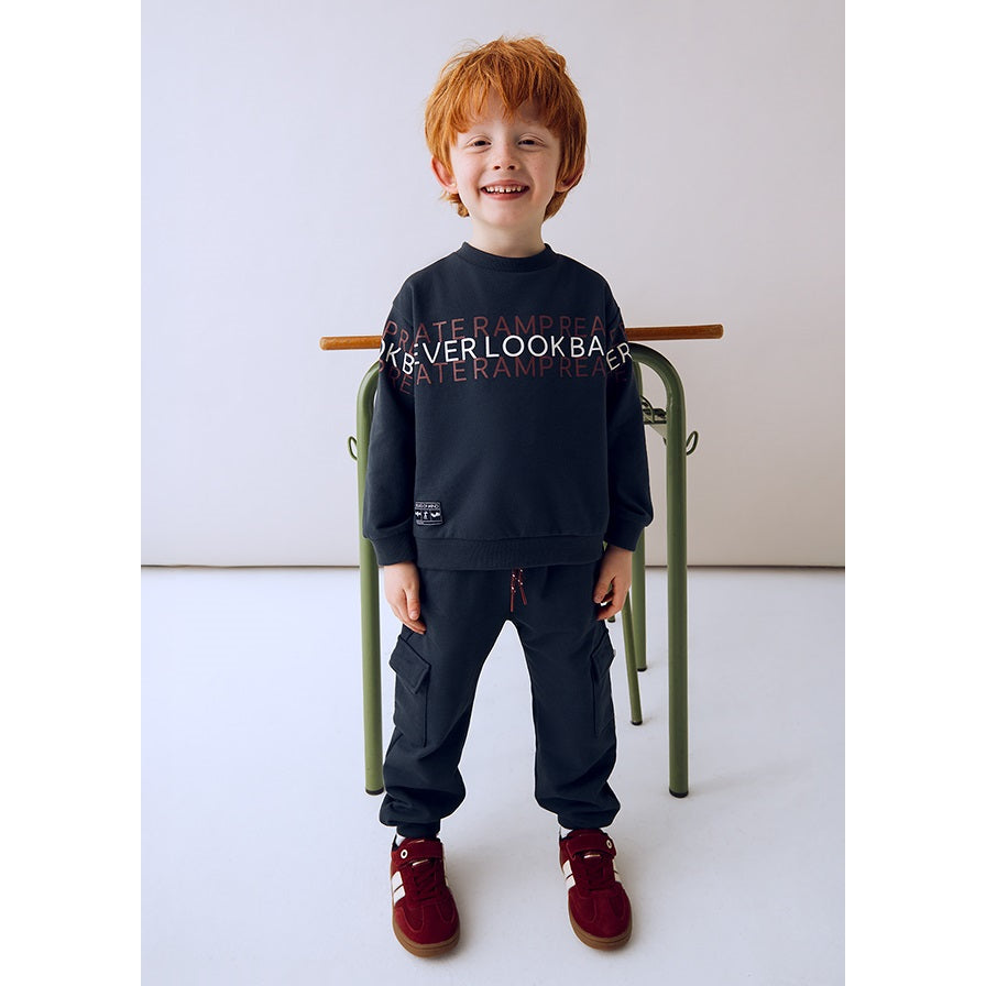 Mayoral Kışlık Erkek Sweatshirt Eşofman Set Lacivert