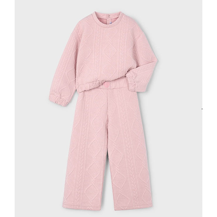 Mayoral Kışlık Kız Sweatshirt Eşofman Set Pembe