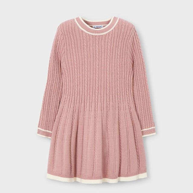 Mayoral Kışlık Kız Örme Elbise Pembe