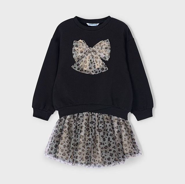 Mayoral Kışlık Kız Bluz Etek Set Siyah