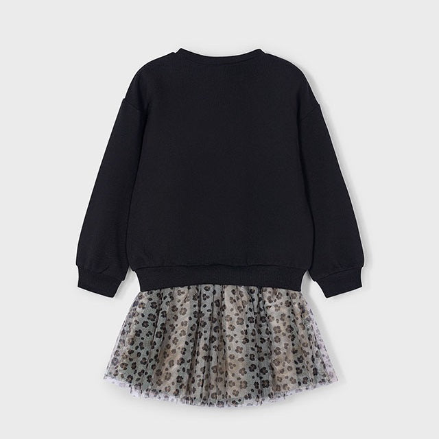Mayoral Kışlık Kız Bluz Etek Set Siyah