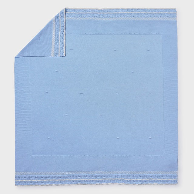 Mayoral Kışlık Bebek Triko Battaniye Mavi