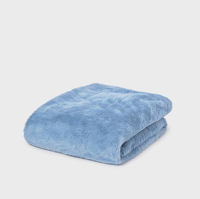 Mayoral Kışlık Bebek Kürklü Battaniye Mavi