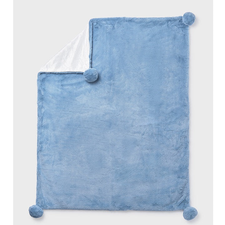 Mayoral Kışlık Bebek Kürklü Battaniye Mavi