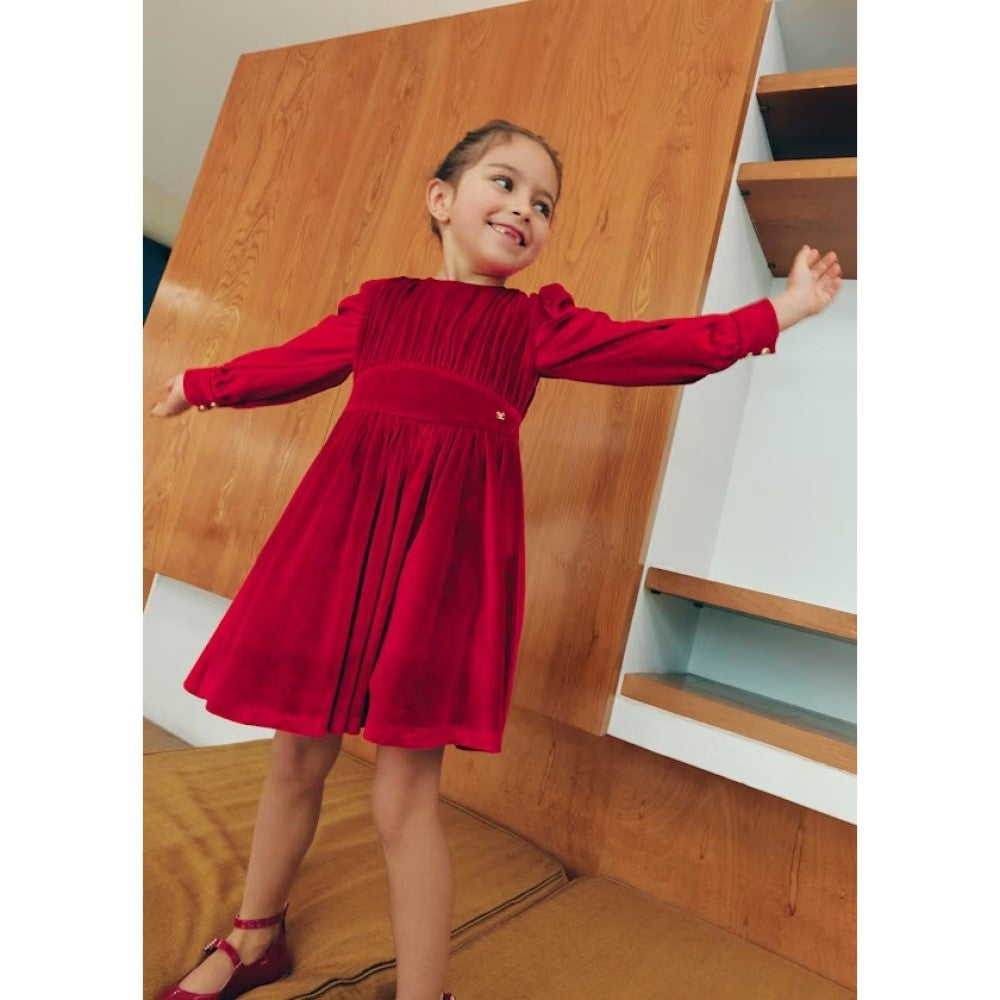 Abel & Lula Kışlık Kız Elbise Kırmızı