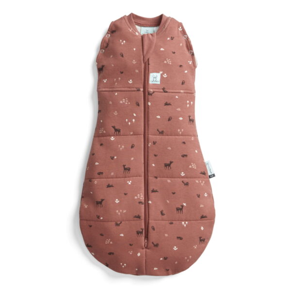 ErgoPouch Organik Pamuklu Kundak 2.5 Tog - Forest Friends Kahverengi