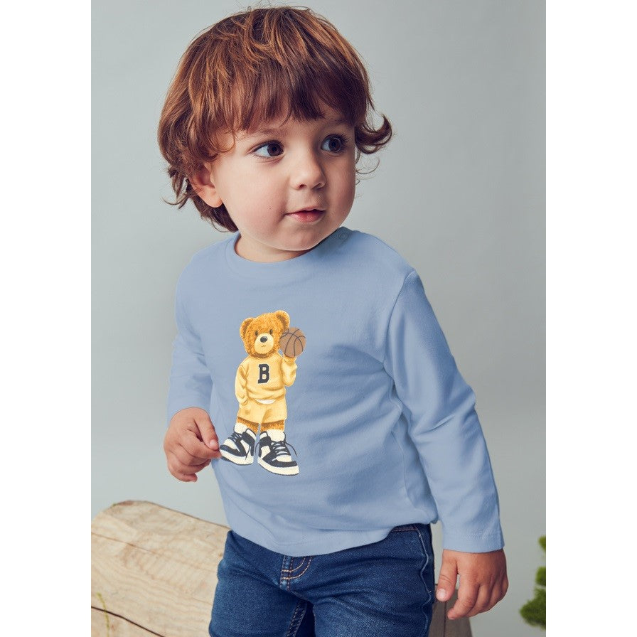 Mayoral Kışlık Erkek Bebek Uzun Kol T-shirt Mavi