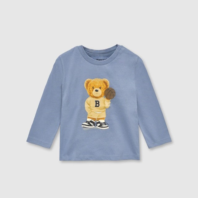 Mayoral Kışlık Erkek Bebek Uzun Kol T-shirt Mavi