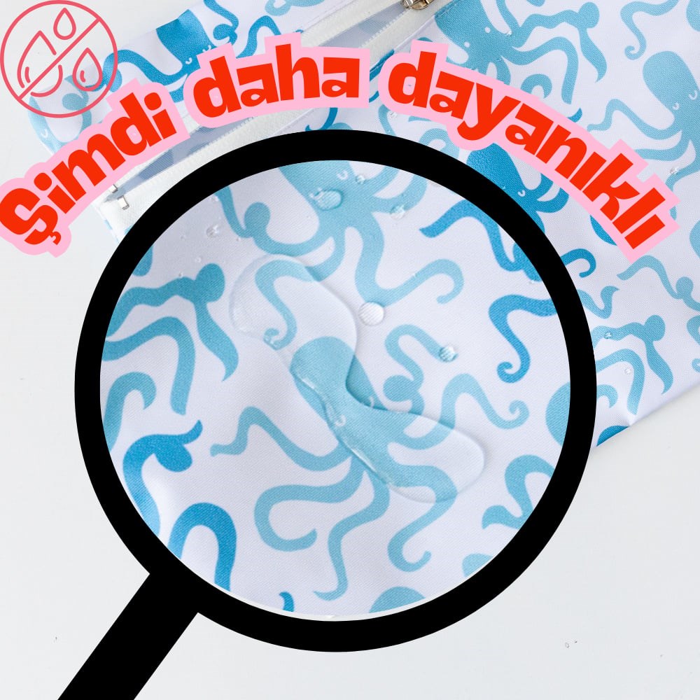 Mama Yoyo Whaley 2'li  Islak/Kirli Çantası Ahtapot