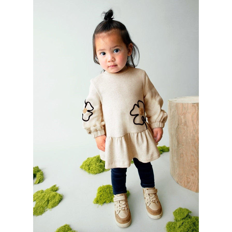 Mayoral Kışlık Kız Bebek Elbise Bej