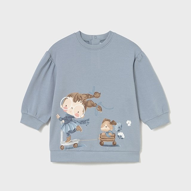 Mayoral Kışlık Kız Bebek Elbise Mavi