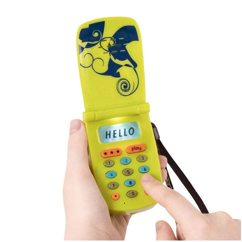 B Toys Hellophone Ses Kayıtlı, Müzikli Telefon - Yeşil