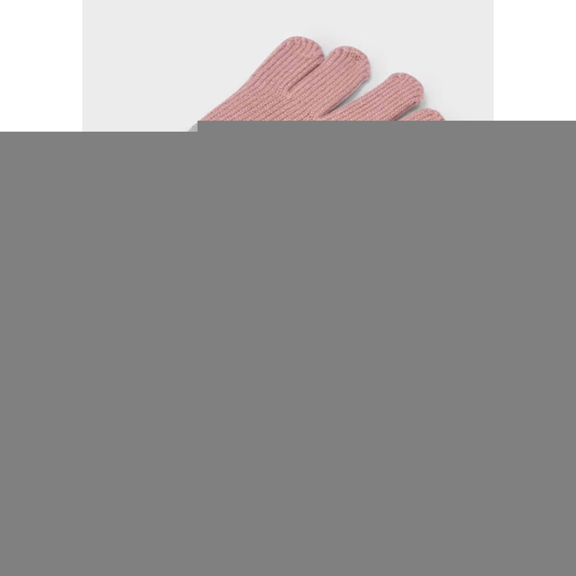 Mayoral Kışlık Kız Kürklü Örme Eldiven Pembe