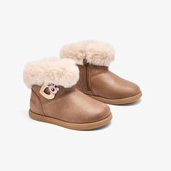 Conguitos Kürklü Kız Çocuk Bot Kahverengi