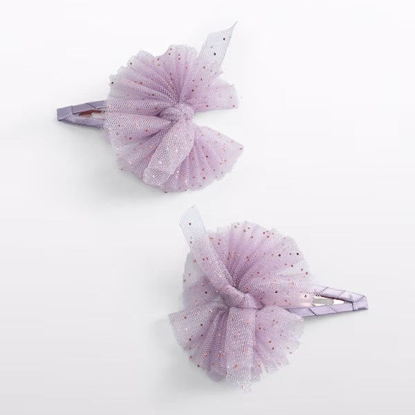 Abel & Lula Kışlık Kız Saç Tokası İkili Mor