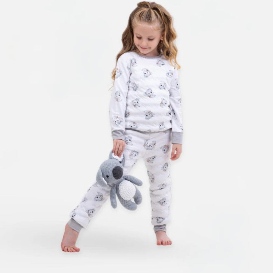 Kidzee Koala Zee Pijama Takımı 1.5 Tog Beyaz