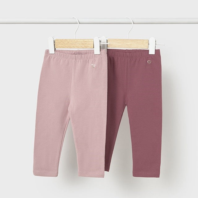 Mayoral Kışlık Kız Bebek Uzun Tayt 2'li Set Pembe