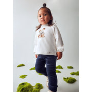 Mayoral Kışlık Kız Bebek Kadife Tayt Pantolon Lacivert