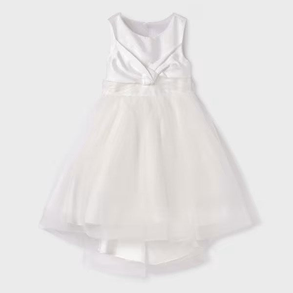 Abel Lula Yazlık Kız Abiye Elbise Ekru