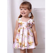 Abel & Lula Yazlık Kız Bebek Abiye Elbise Mor