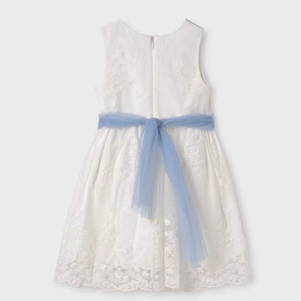 Abel Lula Yazlık Kız Abiye Elbise Ekru