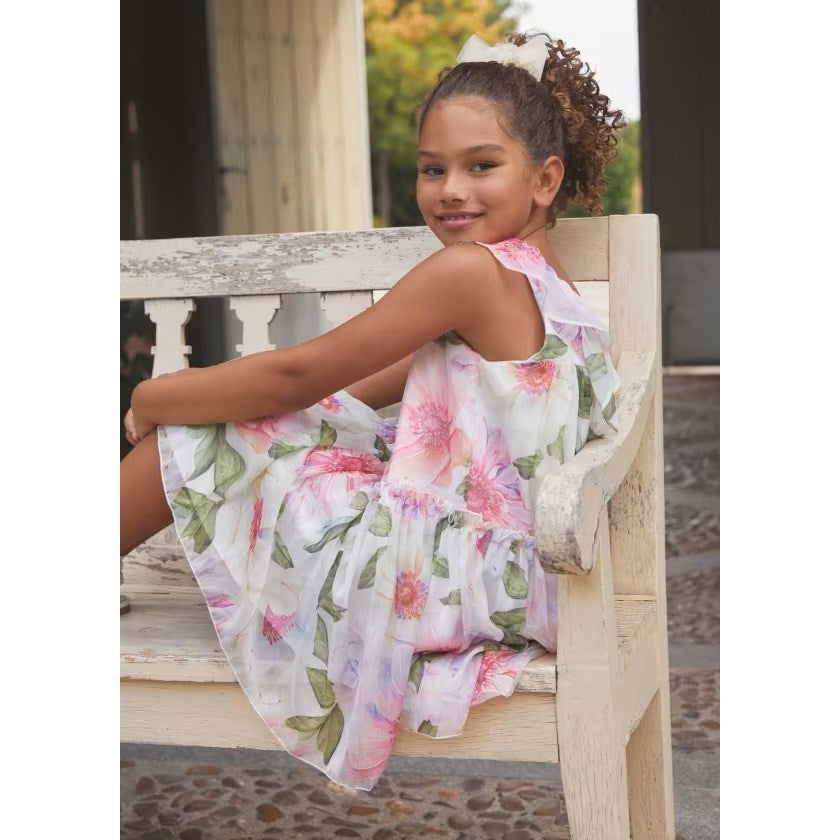 Abel Lula Yazlık Kız Abiye Elbise Ekru