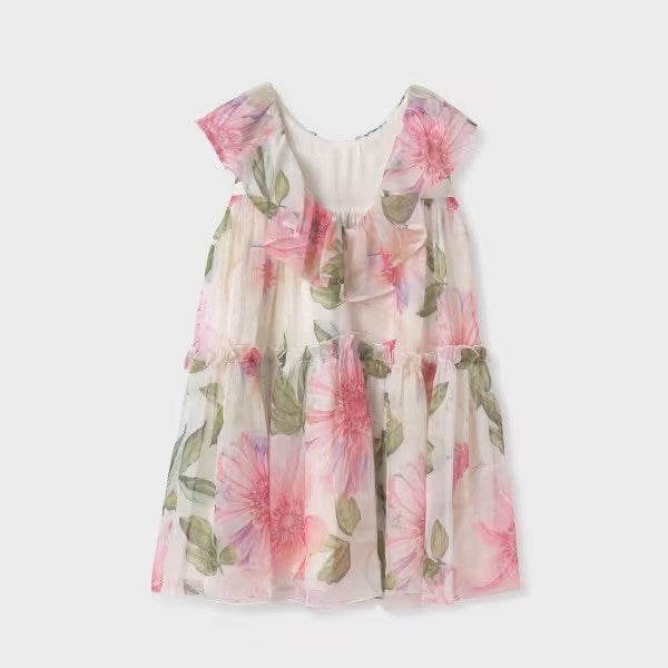 Abel Lula Yazlık Kız Abiye Elbise Ekru